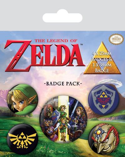 Zestaw przypinek - Zelda Ocarina of Time