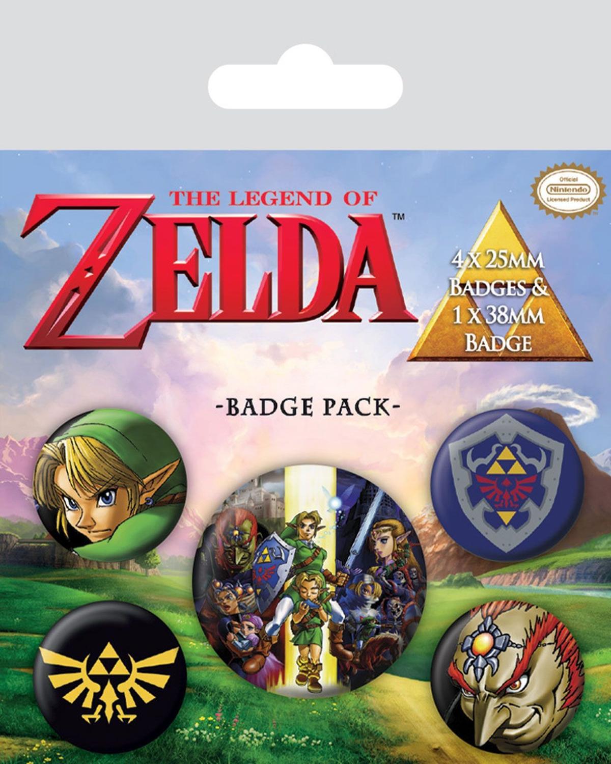 Zestaw przypinek - Zelda Ocarina of Time