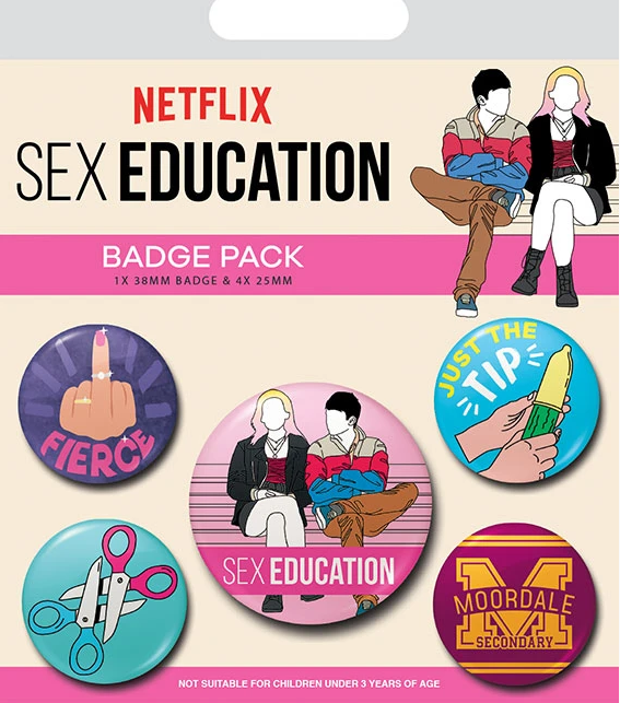 Zestaw przypinek - Sex Education
