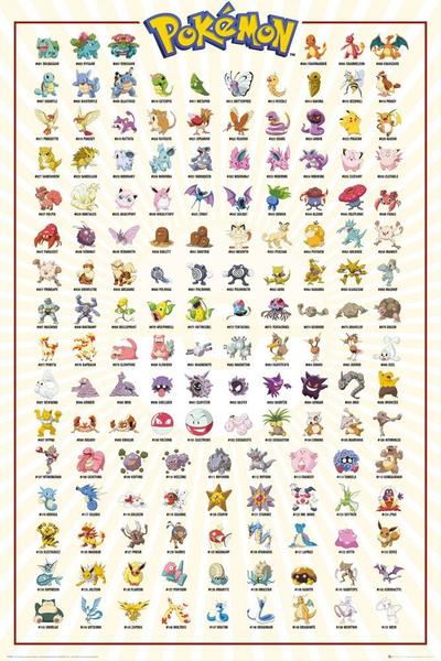 Duży plakat - Pokemon v4