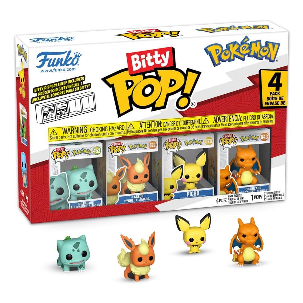 Zestaw Bitty POP! - Pokemon (4 szt.) (Bulbasaur, Flareon, Pichu, Charizard)