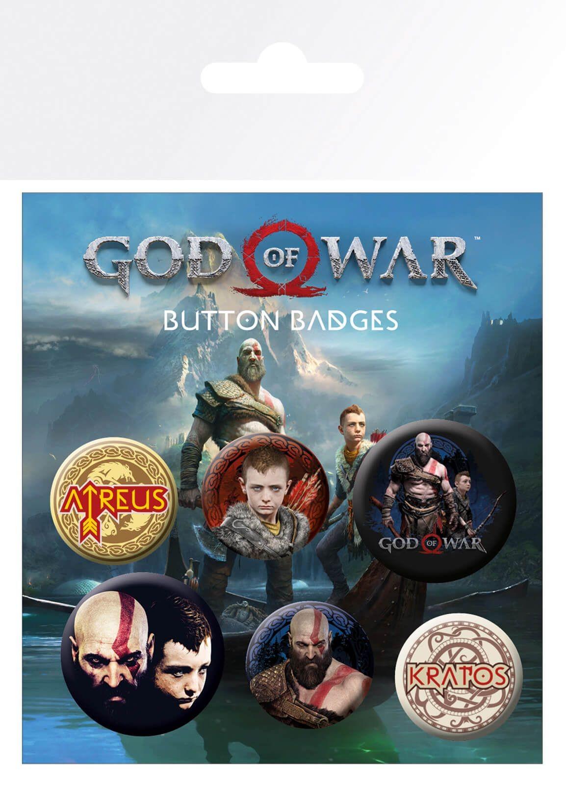 Zestaw przypinek - God Of War