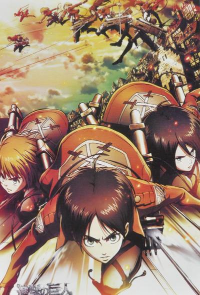 Plakat - Armin, Mikasa, Eren