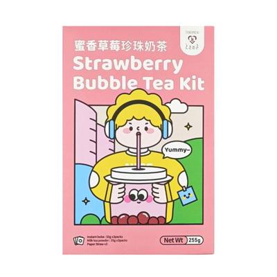 Zestaw Bubble Tea - truskawka