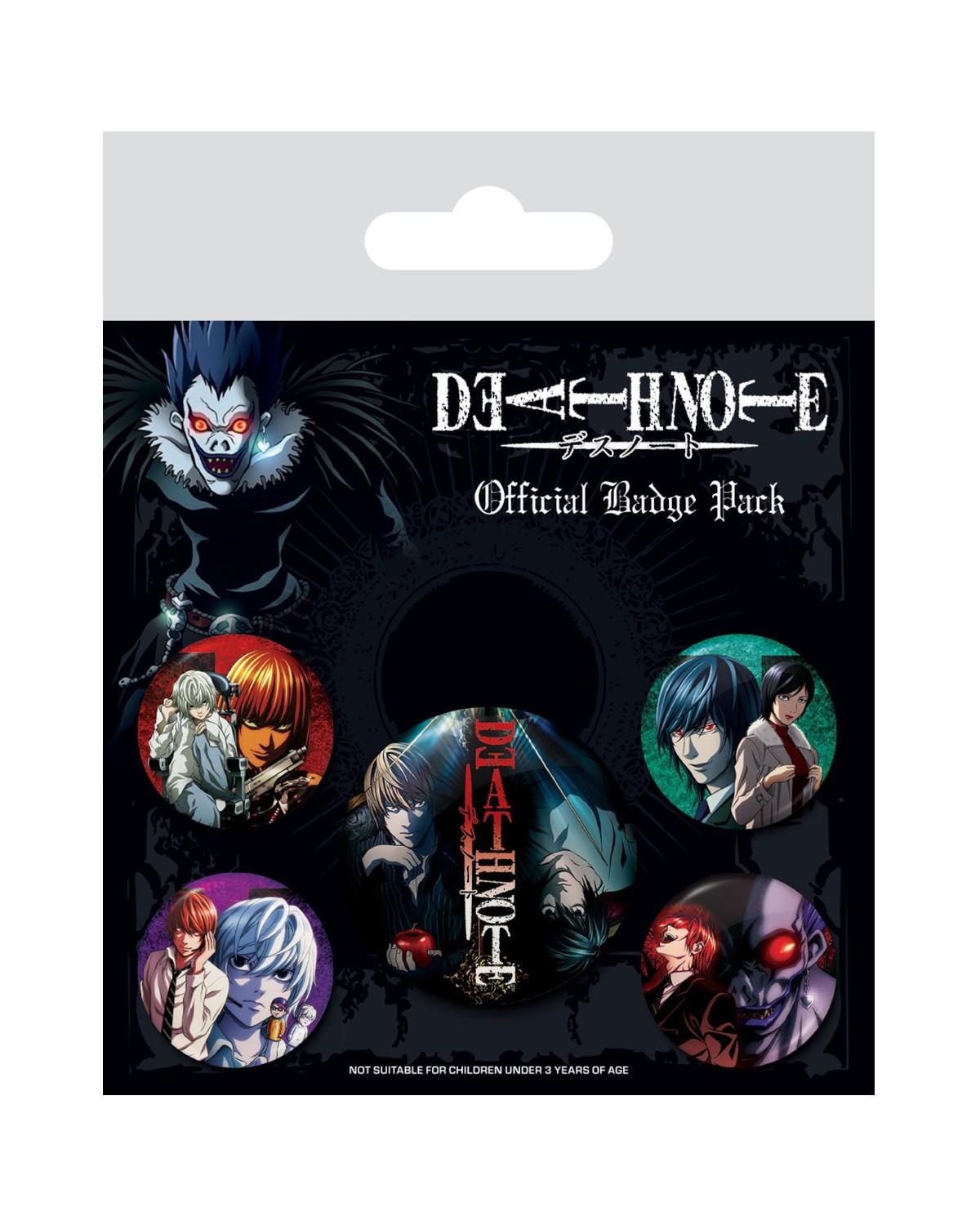 Zestaw przypinek - Death Note (Connections Of Fate)