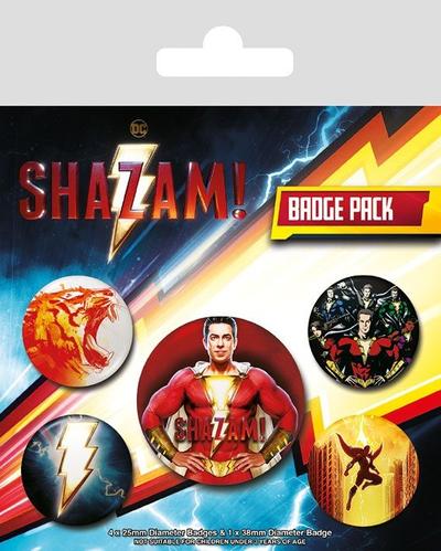 Zestaw przypinek - Shazam!