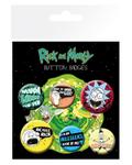 Zestaw przypinek - Rick and Morty v3