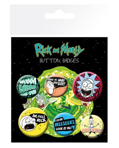 Zestaw przypinek - Rick and Morty v3