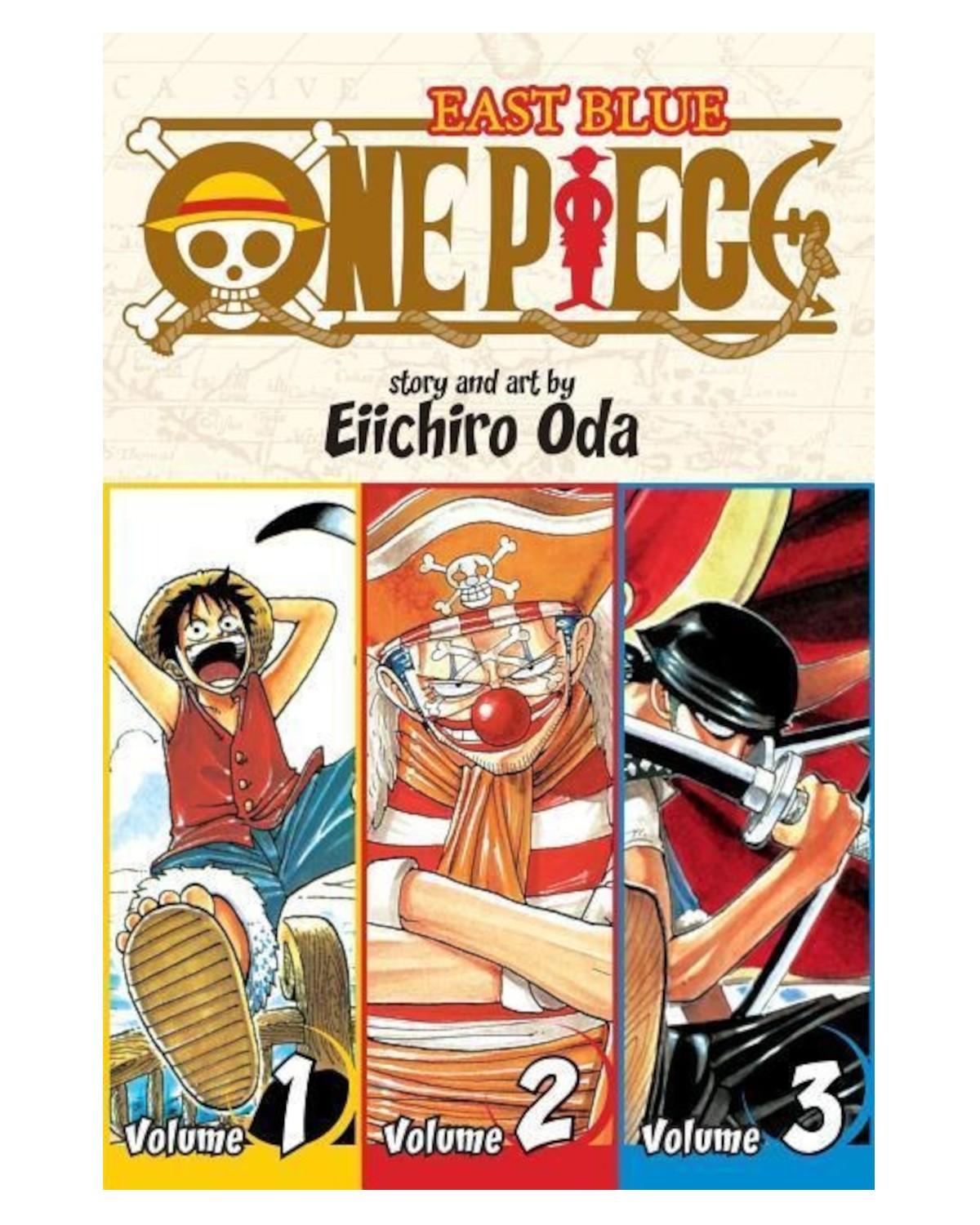 Okładka One Piece Omnibus (eng.) - tom 1,2,3