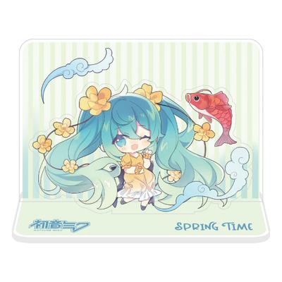 Figurka akrylowa - Hatsune Mikue (Spring Time Chibi Miku with Koi)