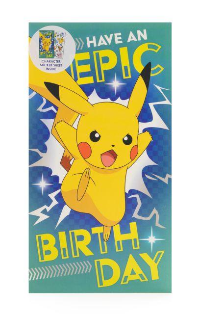 Kartka urodzinowa - Pokemon 13x23 cm