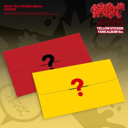 NEXZ - 4. Mini Album [SAUCIN'] (BLACK STICKER FANS ALBUM ver. / YELLOW STICKER FANS ALBUM ver.)