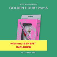 (POB withmuu) ATEEZ - 14th mini album [GOLDEN HOUR : Part.5] (KEY CHAIN VER.)