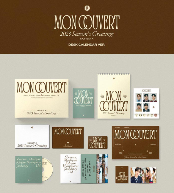 MONSTA X - 2023 Season's Greetings [MON COUVERT] (DESK CALENDAR Ver.)