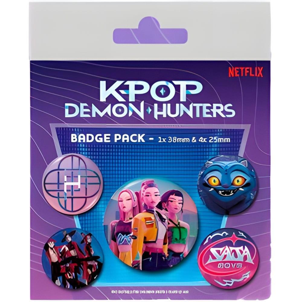Zestaw przypinek - KPop Demon Hunters (5-Pack)