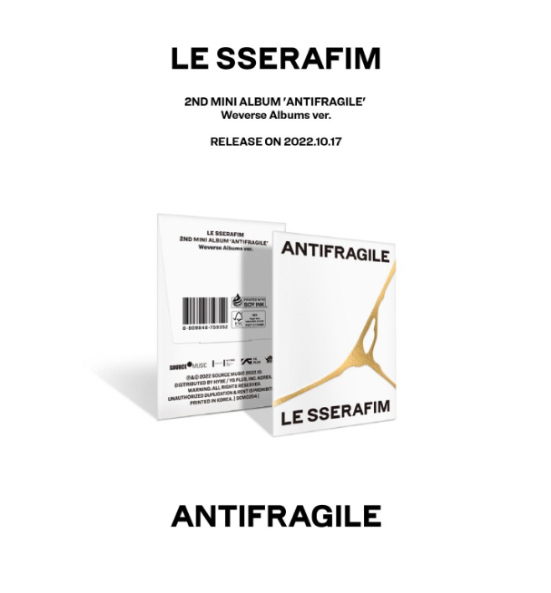 LE SSERAFIM - ANTIFRAGILE (2ND MINI ALBUM) WEVERSE ALBUMS VER.