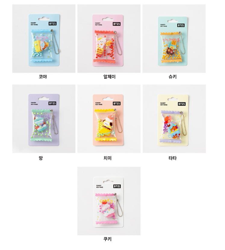 BT21 CANDY KEYRING (KHF)