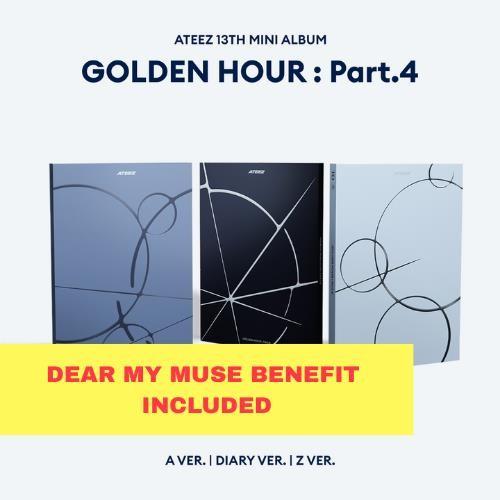 Preorder: ATEEZ - [GOLDEN HOUR : Part.4] pob DEAR MY MUSE