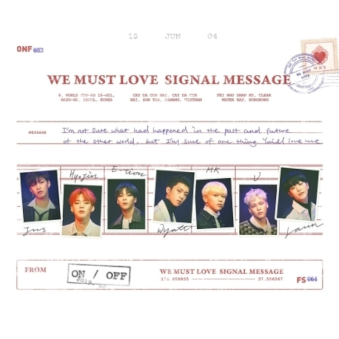 ONF - WE MUST LOVE (3RD MINI ALBUM)
