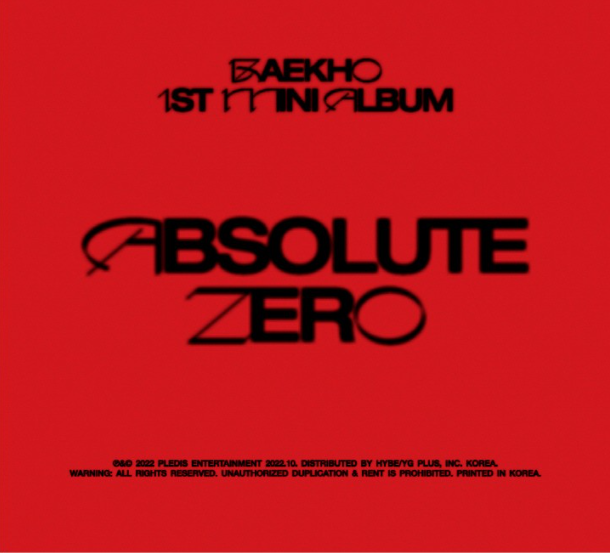 BAEKHO - ABSOLUTE ZERO (1ST MINI ALBUM)