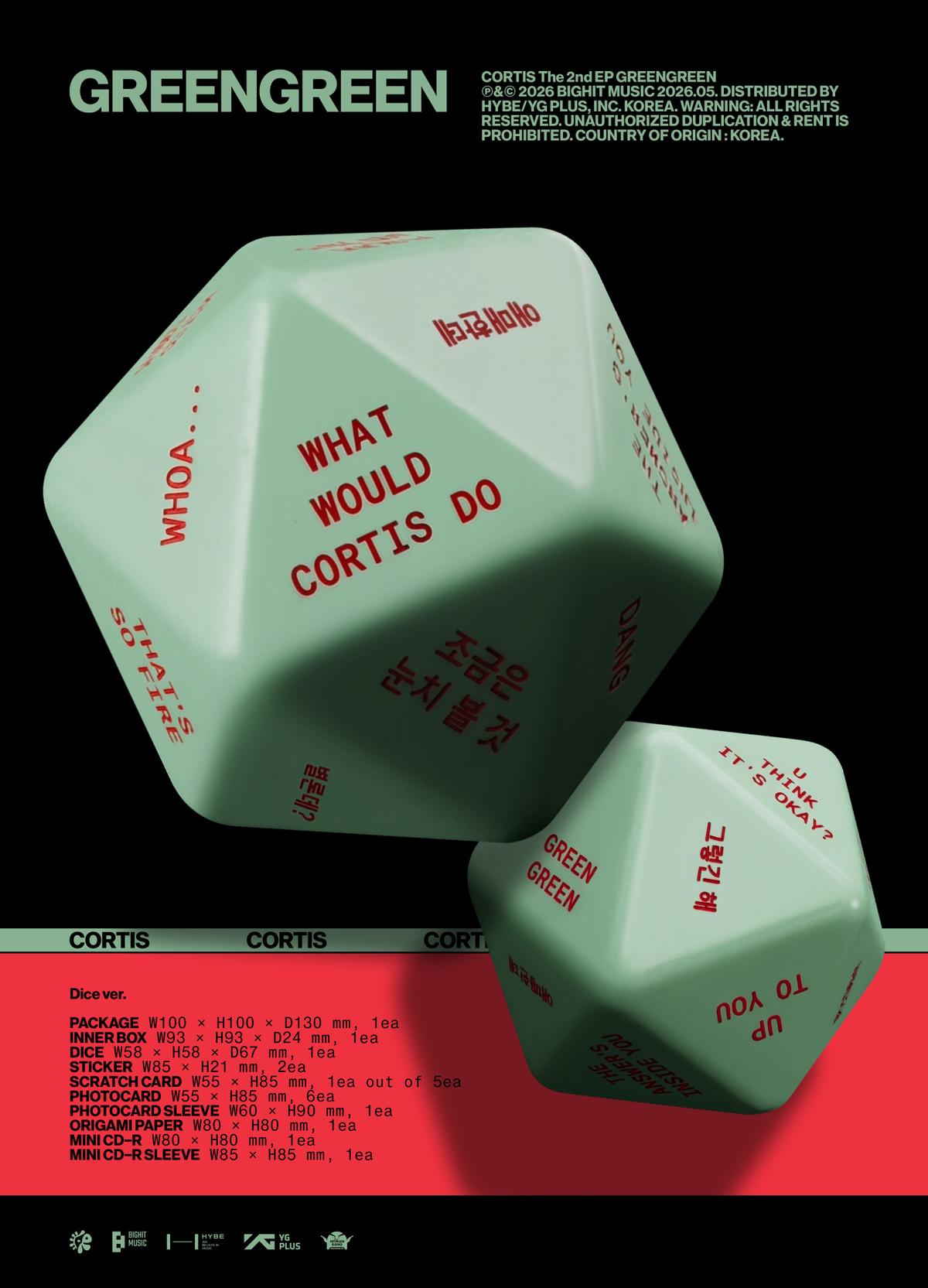 Preorder: CORTIS - The 2nd EP [GREENGREEN] (Dice ver.)