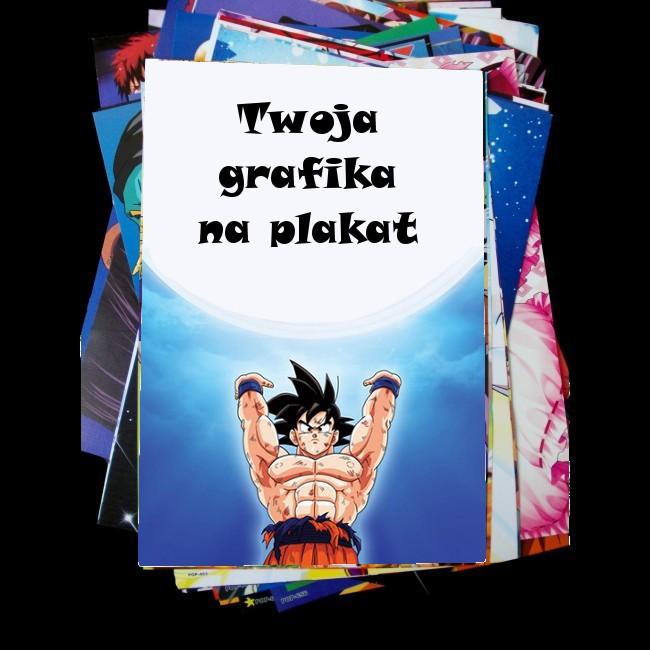 Plakat papierowy z własną grafiką