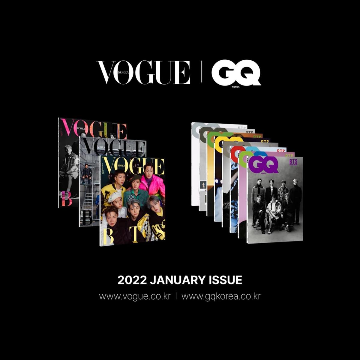 Magazyn VOGUE GQ KOREA JANUARY (2022) - BTS X LV