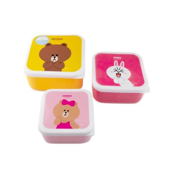 Line Friends - 3 lunchboxy