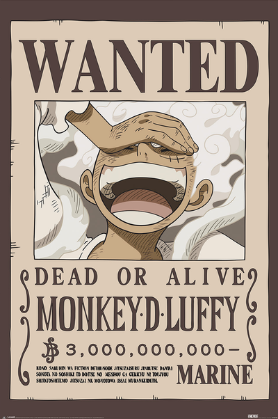 Plakat - Luffy Wanted/One Piece (PP2501058)