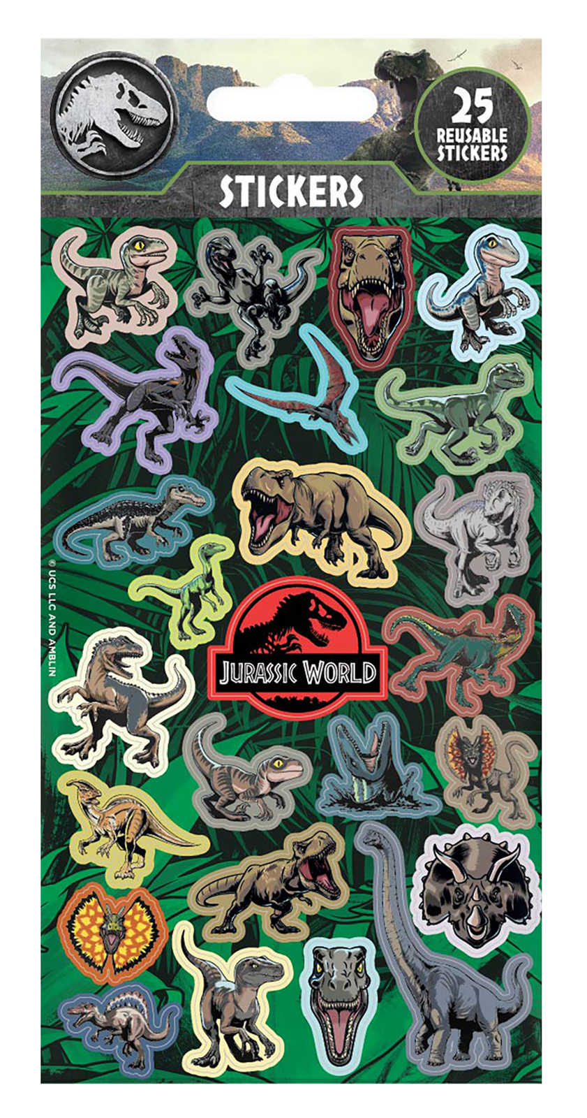 Zestaw naklejek - Jurassic World