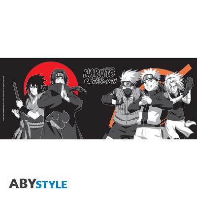 Kubek - Group black & white/Naruto Shippuden 460 ml — zdjęcie 2