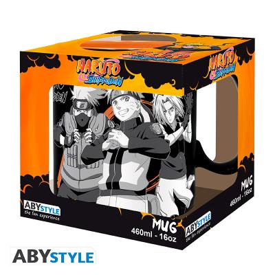 Kubek - Group black & white/Naruto Shippuden 460 ml — zdjęcie 3