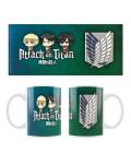 Kubek - Eren, Mikasa & Armin/Attack on Titan Chibi Style 320 ml
