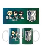 Kubek - Eren, Mikasa & Armin/Attack on Titan Chibi Style 320 ml