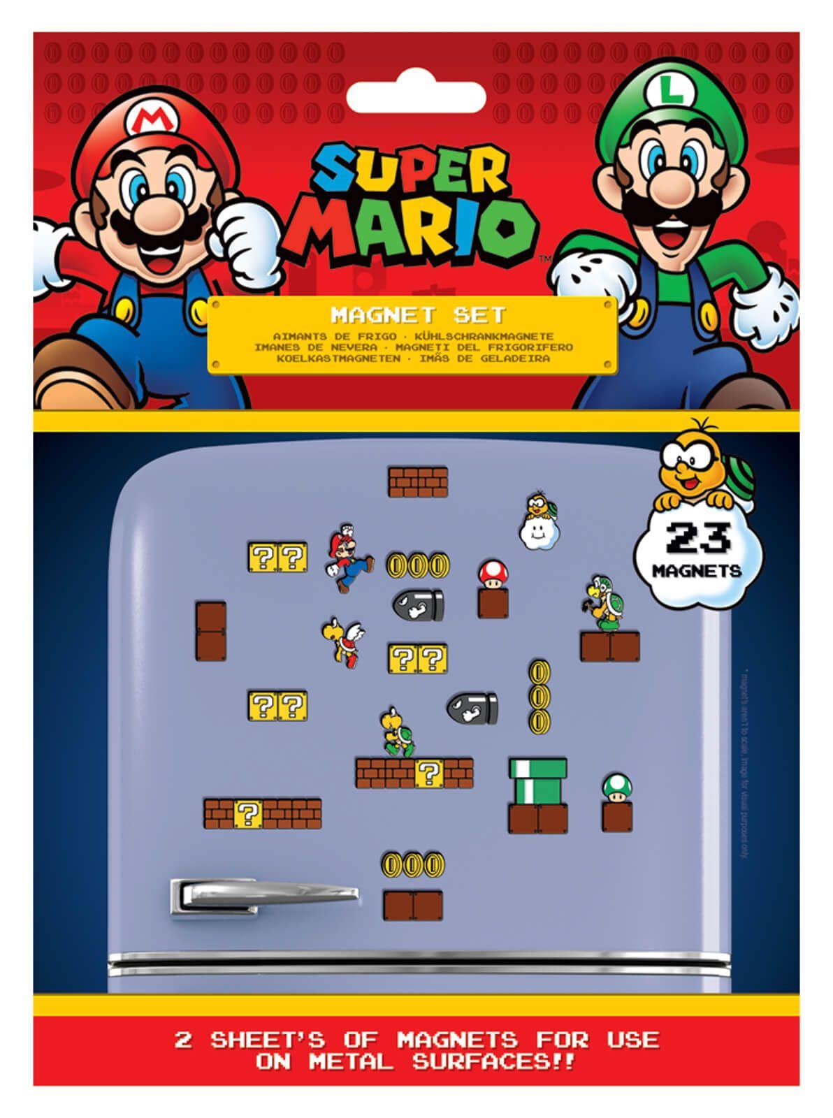 Zestaw magnesów - Mushroom Kingdom/Super Mario