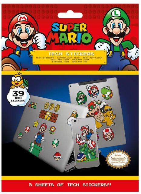  Zestaw naklejek na laptopa - Super Mario Mushroom Kingdom